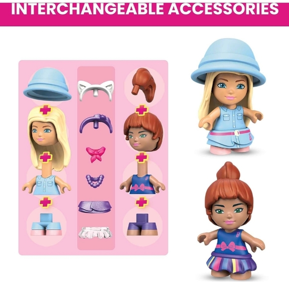 MEGA Barbie Building Toys Playset, Malibu Dream House with 303 pcs - Picture 3 of 11